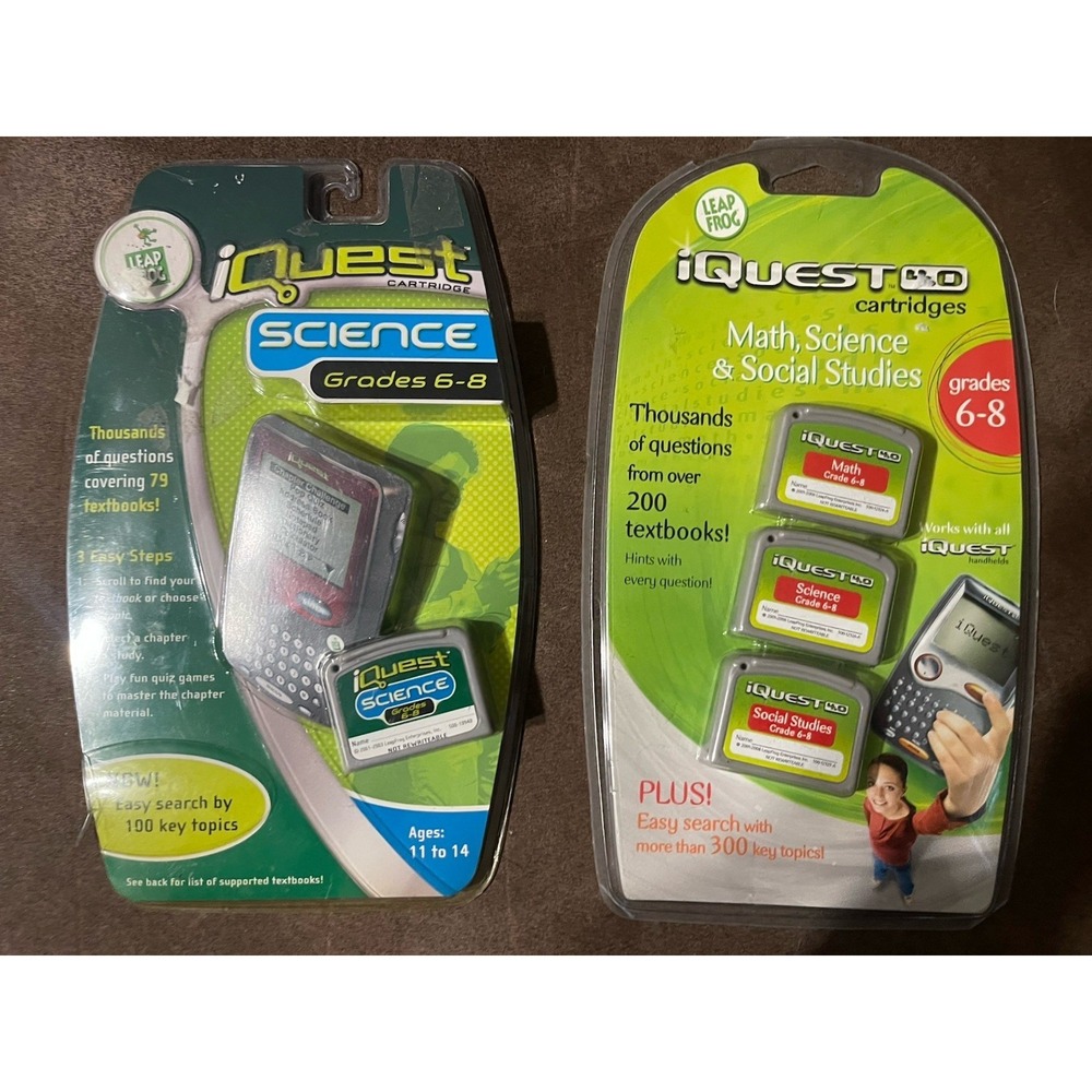 Leap Frog IQuest Set Of 2 Science Grade 6-8
